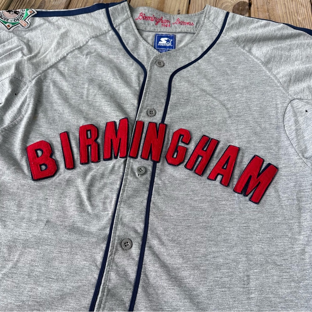 Vintage Birmingham Barons Starter Negro League 1944 Throwback Jersey Large - Picture 3 of 8